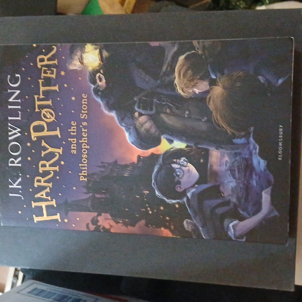 Harry Potter and the Philosopher's Stone by J.K. Rowling - Black Cover